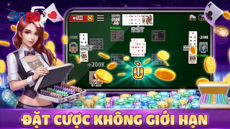 Đánh giá giao diện bài Phỏm Sin88