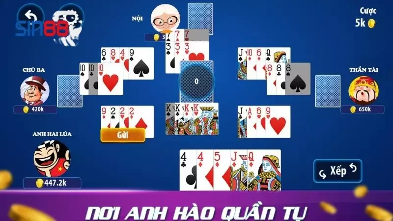 hướng dẫn chơi tú lơ khơ sin88