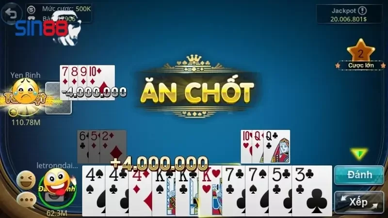 Kinh nghiệm chơi tú lơ khơ Sin88